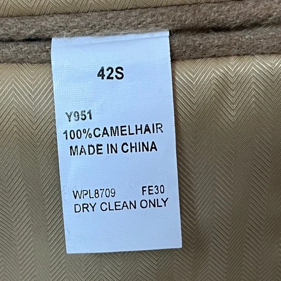 Polo Ralph Lauren Mens Camel Hair Wool Blazer Sport Coat Tan Brown 2-Button - Picture 9 of 16